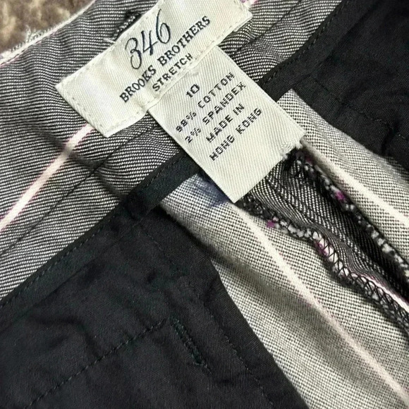 Brooks Brothers Pinstripe Trouser Pants Women's Size 10 - Picture 6 of 6